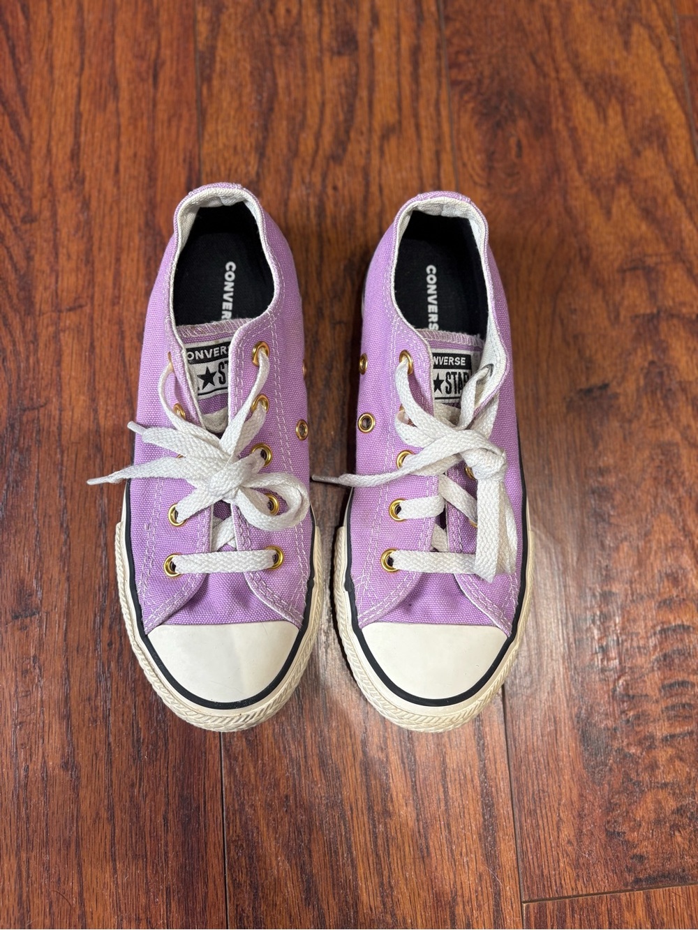 Converse Kids Lavender Low Top Sneakers